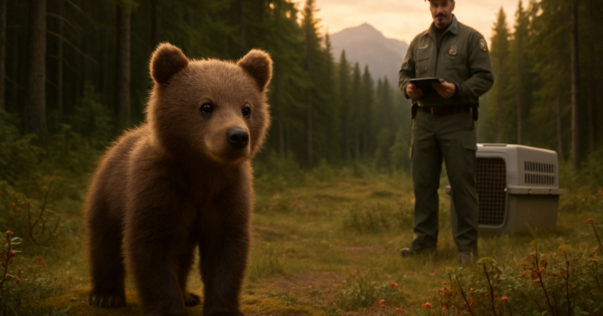 Orphaned Bear Cub Rescue and Release